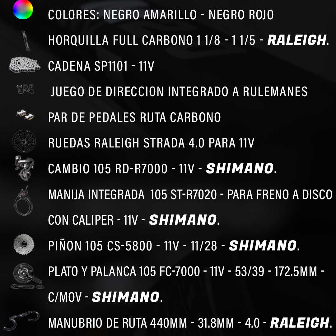 raleigh-strada-40-51cm-negra-con-rojo